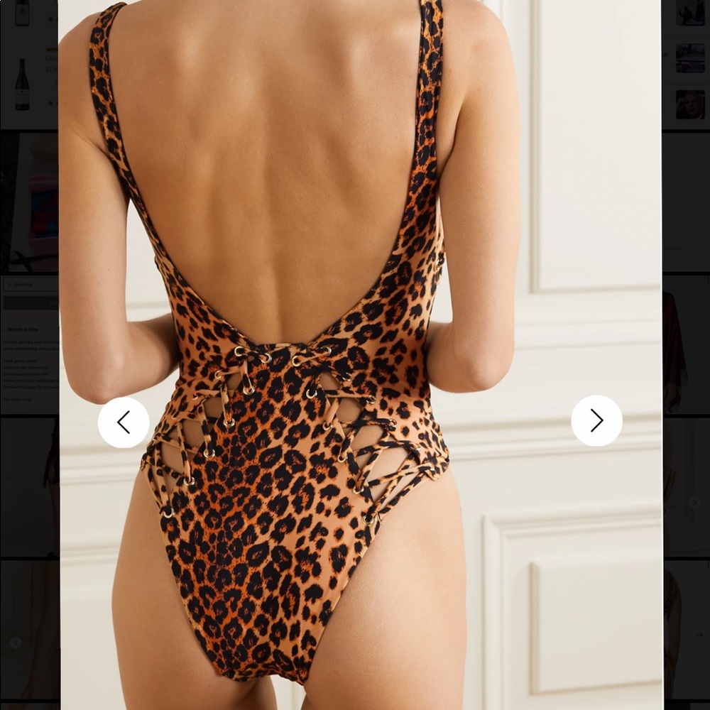 COPY - Agent provocateur marney swimsuit in leopard